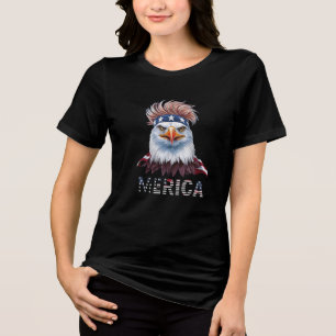 Patriotischer Adler T - Shirt - Kühner Adler mit S
