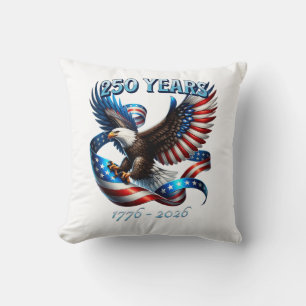 Patriotischer Adler und Flagge 250 Jahre 1776-2026 Kissen