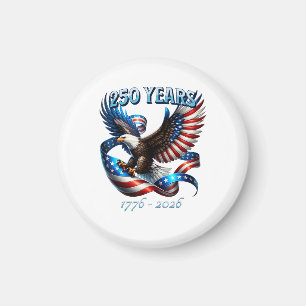 Patriotischer Adler und Flagge 250 Jahre 1776-2026 Magnet