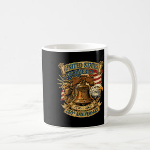 Patriotischer Adler und Flagge 250 Jahre amerikani Kaffeetasse