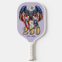 Patriotischer Adler USA250 Jahre Color Pickleball