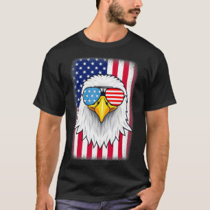 Patriotischer Adler USA Amerikanische Flagge 4. Ju T-Shirt