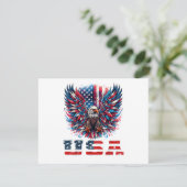 Patriotischer Adler USA-Flagge (Stehend Vorderseite)