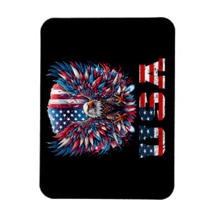 Patriotischer Adler USA-Flagge Magnet