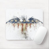 Patriotischer Adler, USA/USA, SAD-Flagge Mousepad (Mit Mouse)