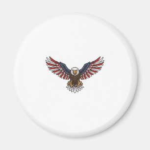 Patriotischer Adler Vintage Gravur Vektor Design_1 Magnet