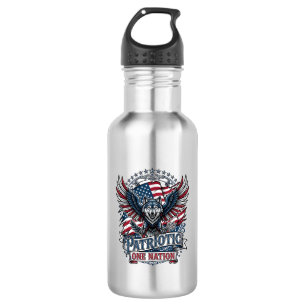 Patriotischer Adler Wolf Hybrid Tier Hybrid Patrio Edelstahlflasche