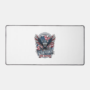 Patriotischer Adler Wolf Hybrid Tier Hybrid Patrio Schreibtischunterlage