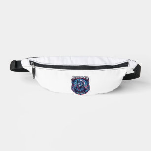 Patriotischer Ai Freiheit Wolf Cyberpunk Zukunft F Bauchtasche
