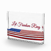 Patriotischer Akrylblock Fotoblock (Rechts)