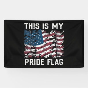 Patriotischer Amerikaner Dies ist meine Pride-Flag Banner