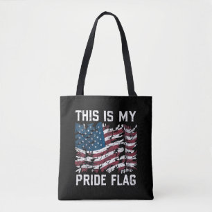 Patriotischer Amerikaner Dies ist meine Pride-Flag Tasche