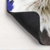 Patriotischer Amerikaner Eagle und Flagge Mousepad (Ecke)