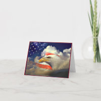 Patriotischer Amerikaner Eagle und Flaggen-Karte