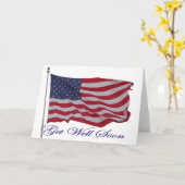 Patriotischer Amerikaner erhalten wohle Karte (Gelbe Blume)