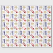 Patriotischer Amerikaner Geschenkpapier (Flach)