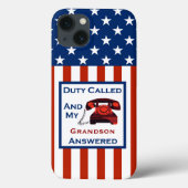 [Patriotischer Amerikaner] Militärveteranendienst  Case-Mate iPhone Hülle (Rückseite)