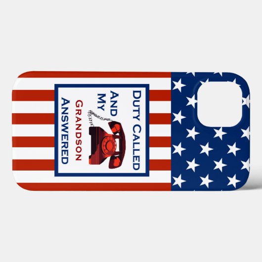 [Patriotischer Amerikaner] Militärveteranendienst  Case-Mate iPhone Hülle (Rückseite (Horizontal))