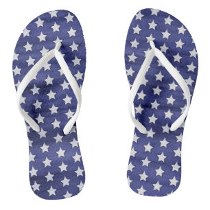 Patriotischer Amerikanische Unabhängigkeitstag Am Badesandalen