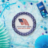 Patriotischer Amerikanische Unabhängigkeitstag Ame Pappteller (Party)