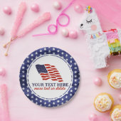 Patriotischer Amerikanische Unabhängigkeitstag Ame Pappteller (Party)