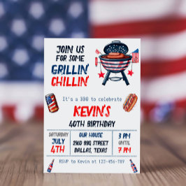 Patriotischer Amerikanische Unabhängigkeitstag GRI Einladung