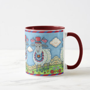 PATRIOTISCHER AMERIKANISCHE UNABHÄNGIGKEITSTAG-SHE TASSE