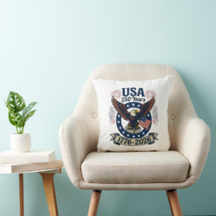 Patriotischer Amerikanischer Adler 250 Jahre 1776- Kissen