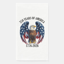 Patriotischer Amerikanischer Adler 250 Jahre 1776- Serviette