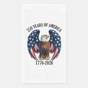 Patriotischer Amerikanischer Adler 250 Jahre 1776- Serviette