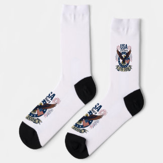 Patriotischer Amerikanischer Adler 250 Jahre 1776- Socken