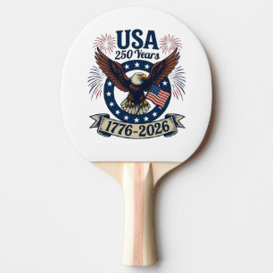 Patriotischer Amerikanischer Adler 250 Jahre 1776- Tischtennis Schläger