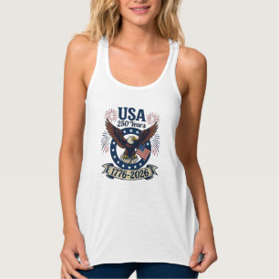 Patriotischer Amerikanischer Adler 250 Jahre Fraue Tank Top