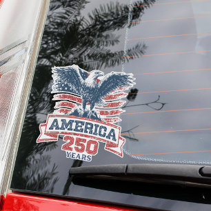 Patriotischer Amerikanischer Adler 250. Jubiläumsf Aufkleber