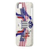 Patriotischer amerikanischer Adler Case-Mate iPhone Hülle (Rückseite Links)