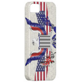 Patriotischer amerikanischer Adler Case-Mate iPhone Hülle (Rückseite/rechts)
