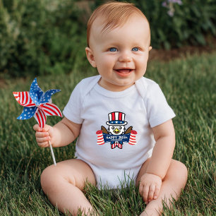 Patriotischer Amerikanischer Adler Frohes 250-jähr Baby Strampler