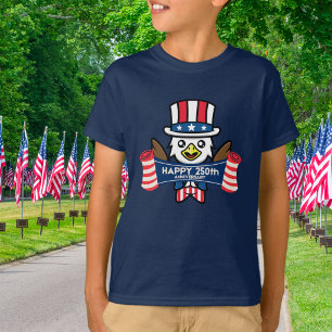 Patriotischer Amerikanischer Adler Frohes 250-jähr T-Shirt
