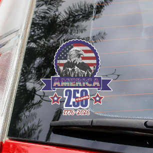 Patriotischer Amerikanischer Adler Frohes 250. Jub Aufkleber