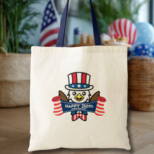 Patriotischer Amerikanischer Adler Frohes 250. Jub Tragetasche