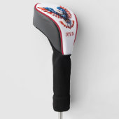 Patriotischer Amerikanischer Adler Golf Headcover (angewinkelt)