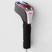 Patriotischer Amerikanischer Adler Golf Headcover (angewinkelt)