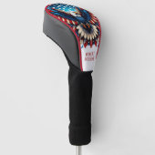 Patriotischer Amerikanischer Adler Golf Headcover (angewinkelt)