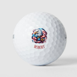 Patriotischer Amerikanischer Adler Golfball