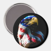 Patriotischer Amerikanischer Adler Magnet (Vorderseite/Rückseite)