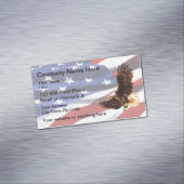Patriotischer Amerikanischer Adler Magnetische Visitenkarte (Beispiel)