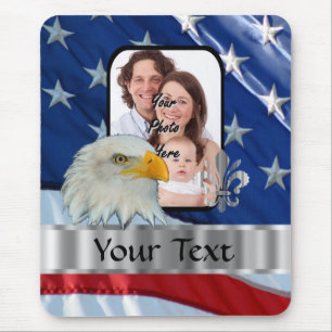 Patriotischer amerikanischer Adler Mousepad
