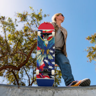 Patriotischer Amerikanischer Adler Skateboard
