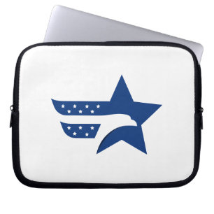 Patriotischer Amerikanischer Adler Stern Laptopschutzhülle