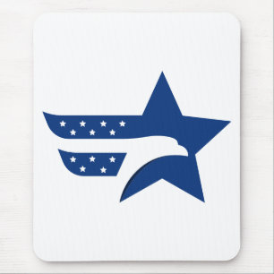 Patriotischer Amerikanischer Adler Stern Mousepad